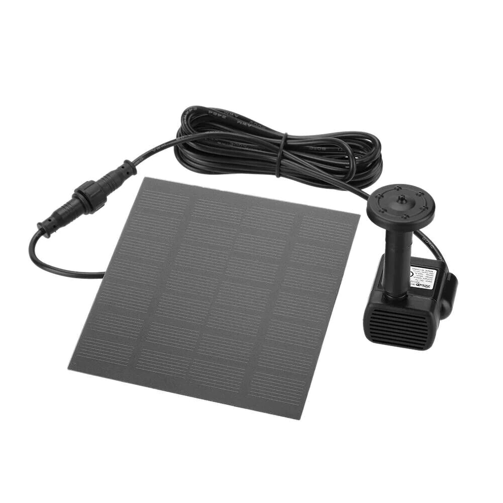 Solar Powered Submersible Floating Water Pump for Bird Baths, Ponds, and Garden Pools